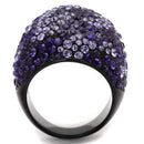 Silver Jewelry Rings Engagement Rings For Women TK2358 - Stainless Steel Ring with Crystal Alamode Fashion Jewelry Outlet