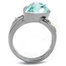 Engagement Rings For Women TK2502 Stainless Steel Ring with Crystal