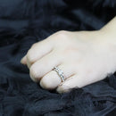 Silver Jewelry Rings Engagement Rings LO4713 Rhodium Brass Ring with AAA Grade CZ Alamode Fashion Jewelry Outlet