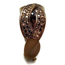 Engagement Rings Sale 3W1179 Coffee light Brass Ring with AAA Grade CZ