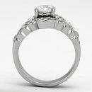 Engagement Rings TK974 Stainless Steel Ring with AAA Grade CZ