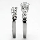 Engagement Rings TK974 Stainless Steel Ring with AAA Grade CZ