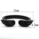 Engagement Rings TK987 Black - Stainless Steel Ring