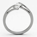 Engagement Rings TK995 Stainless Steel Ring with AAA Grade CZ
