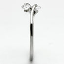 Engagement Rings TK995 Stainless Steel Ring with AAA Grade CZ