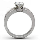 Engagement Rings TK997 Stainless Steel Ring with AAA Grade CZ