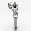 Engagement Rings TK998 Stainless Steel Ring with AAA Grade CZ