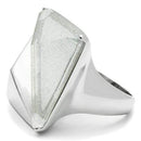 Engagement Rings VL009 Rhodium Brass Ring with Synthetic in Aurora Borealis