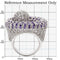 Fashion Rings 0W018 Rhodium Brass Ring with AAA Grade CZ in Tanzanite
