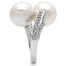 Fashion Rings 0W025 Rhodium Brass Ring with AAA Grade CZ