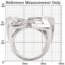 Fashion Rings 0W050 Rhodium Brass Ring with AAA Grade CZ