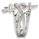 Fashion Rings 0W061 Rhodium Brass Ring with AAA Grade CZ