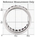 Fashion Rings 0W128 Rhodium Brass Ring with AAA Grade CZ in Amethyst