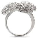 Fashion Rings 0W145 Rhodium Brass Ring with AAA Grade CZ