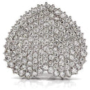 Fashion Rings 0W146 Rhodium Brass Ring with AAA Grade CZ