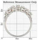 Fashion Rings 0W241 Rhodium Brass Ring with AAA Grade CZ