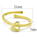 Gold Band Ring LO3998 Flash Gold Brass Ring