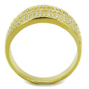 Gold Engagement Rings TS254 Gold 925 Sterling Silver Ring with CZ