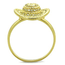Gold Engagement Rings TS320 Gold+Rhodium 925 Sterling Silver Ring with CZ
