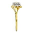 Silver Jewelry Rings Gold Engagement Rings TS542 Gold+Rhodium 925 Sterling Silver Ring with CZ Alamode Fashion Jewelry Outlet