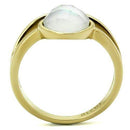 Gold Pinky Ring TK2908 Gold - Stainless Steel Ring with Precious Stone