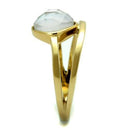 Gold Pinky Ring TK2908 Gold - Stainless Steel Ring with Precious Stone