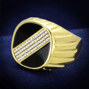 Gold Ring For Men TS235 Gold 925 Sterling Silver Ring with AAA Grade CZ