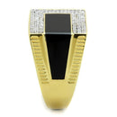 Gold Ring For Men TS245 Gold+Rhodium 925 Sterling Silver Ring with CZ