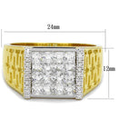Silver Jewelry Rings Gold Ring For Men TS412 Gold+Rhodium 925 Sterling Silver Ring with CZ Alamode Fashion Jewelry Outlet