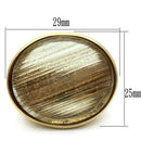Gold Ring For Men VL002 Gold - Brass Ring with Synthetic in Topaz