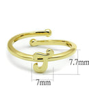 Gold Ring For Women LO4012 Flash Gold Brass Ring