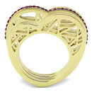 Gold Ring For Women TK863 Gold - Stainless Steel Ring with Crystal