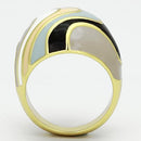 Gold Ring For Women TK870 Gold - Stainless Steel Ring with Epoxy