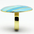 Gold Ring For Women TK874 Gold - Stainless Steel Ring with Epoxy