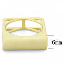 Gold Ring LO4257 Matte Gold Brass Ring