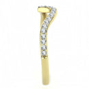 Gold Ring TK3527 Gold - Stainless Steel Ring with Top Grade Crystal