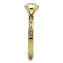 Gold Stackable Ring TK2254 Gold - Stainless Steel Ring with AAA Grade CZ