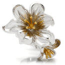 Gold Wedding Rings 0W082 Gold+Rhodium Brass Ring