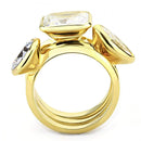 Silver Jewelry Rings Gold Wedding Rings 3W1482 Gold Brass Ring with AAA Grade CZ Alamode Fashion Jewelry Outlet