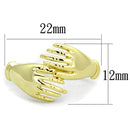 Gold Wedding Rings 3W834 Gold Brass Ring