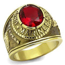 Gold Wedding Rings TK414703G Gold - Stainless Steel Ring with Synthetic in Siam