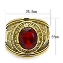 Gold Wedding Rings TK414703G Gold - Stainless Steel Ring with Synthetic in Siam