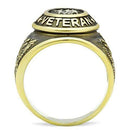 Gold Wedding Rings TK414704G Gold - Stainless Steel Ring with Epoxy