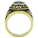 Gold Wedding Rings TK414707G Gold - Stainless Steel Ring with Synthetic