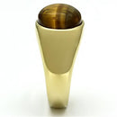 Silver Jewelry Rings Gold Wedding Rings TK718 Gold - Stainless Steel Ring with Synthetic Alamode Fashion Jewelry Outlet