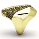 Gold Wedding Rings TK854 Gold - Stainless Steel Ring with Top Grade Crystal