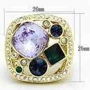 Gold Wedding Rings TK855 Gold - Stainless Steel Ring with Top Grade Crystal