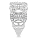 Silver Jewelry Rings Men Sterling Silver Rings TS009 Rhodium 925 Sterling Silver Ring with CZ Alamode Fashion Jewelry Outlet