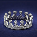 Men Sterling Silver Rings TS011 Rhodium 925 Sterling Silver Ring with CZ