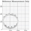 Men Sterling Silver Rings TS011 Rhodium 925 Sterling Silver Ring with CZ